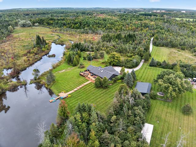 Wide aerial of the estate