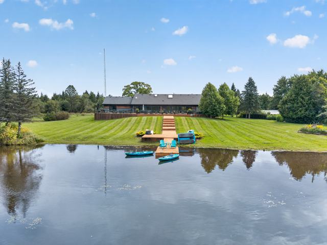 The house from the water's edge