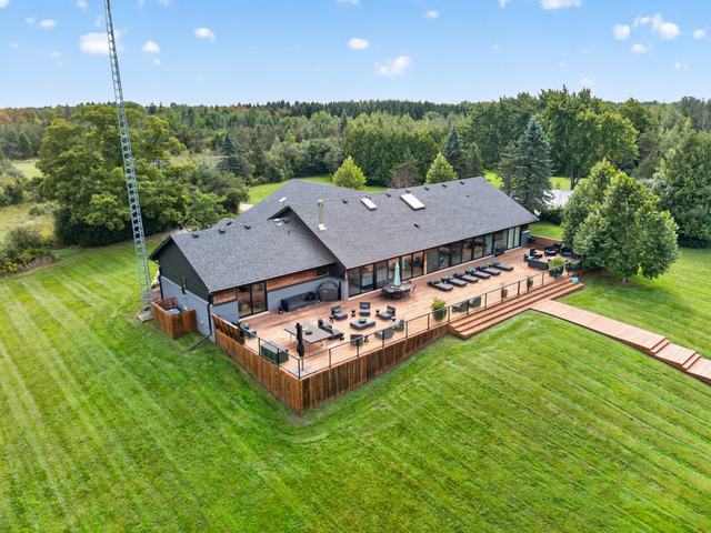 Rear of the house from above