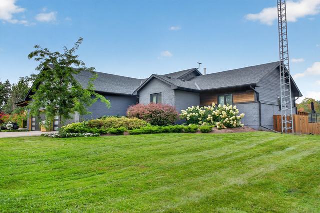Side elevation and gardens
